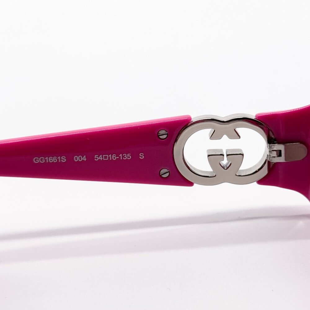 NEW GUCCI GG1661S 004 PINK WOMEN SUNGLASSES GUCCI - Picture 10 of 13
